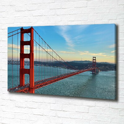 Bild auf leinwand San Francisco Brücke