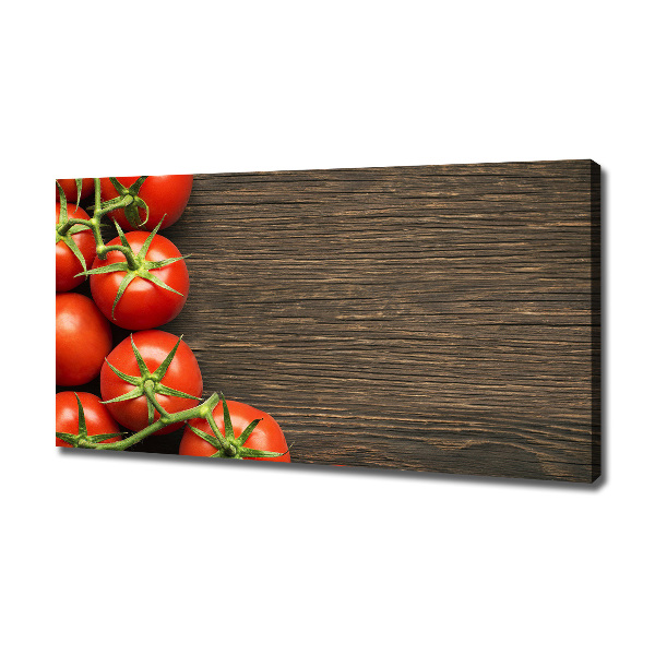 Wandbild Tomaten auf Holz