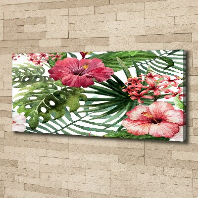 Bild auf leinwand Tropische Blumen
