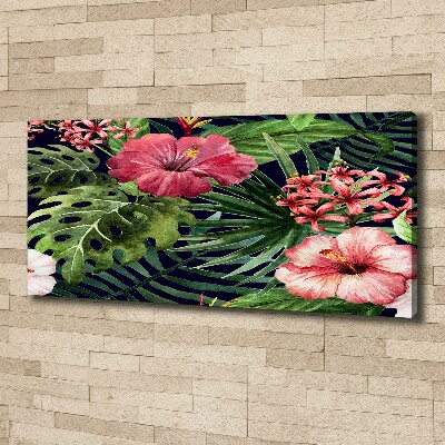 Wandbild Tropische Blumen