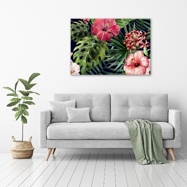Wandbild Tropische Blumen
