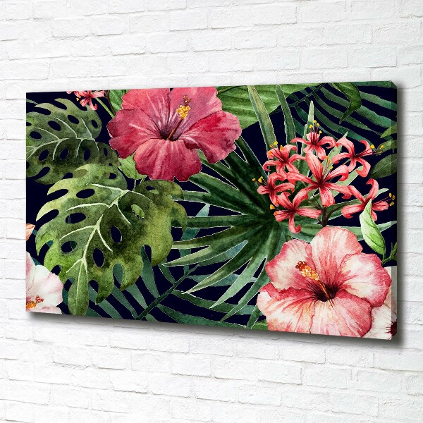 Wandbild Tropische Blumen