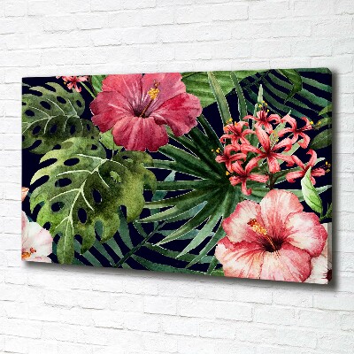 Wandbild Tropische Blumen