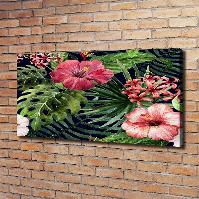 Wandbild Tropische Blumen