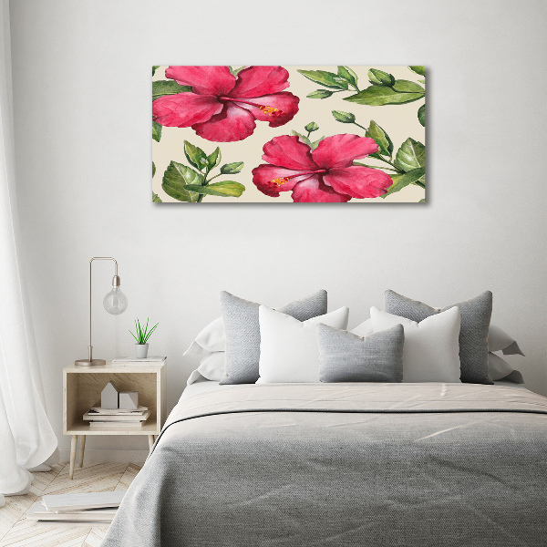 Bild auf leinwand Rosa Hibiskus