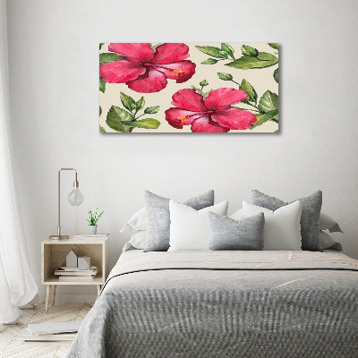 Bild auf leinwand Rosa Hibiskus