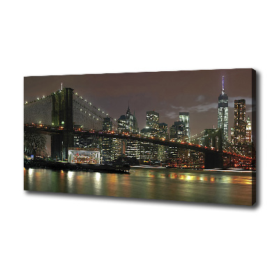 Bild auf leinwand New York bei Nacht