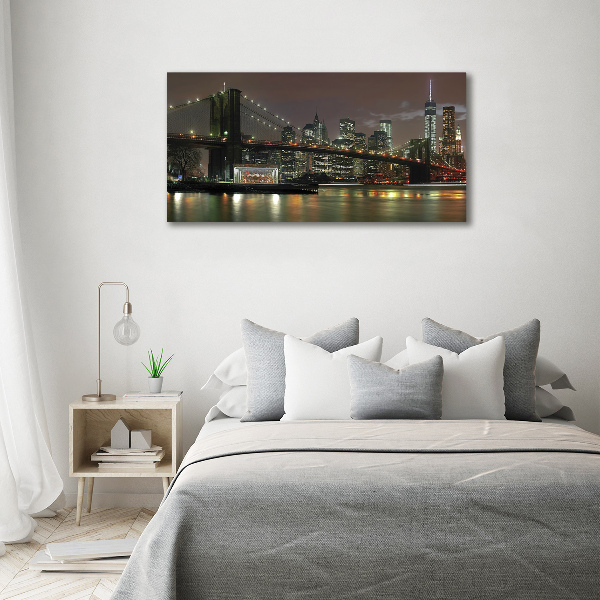 Bild auf leinwand New York bei Nacht