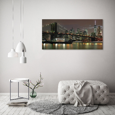 Bild auf leinwand New York bei Nacht