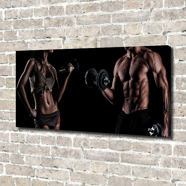 Bild auf leinwand Muskelaufbau