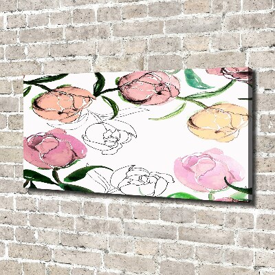 Wandbild Pfingstrosenknospen