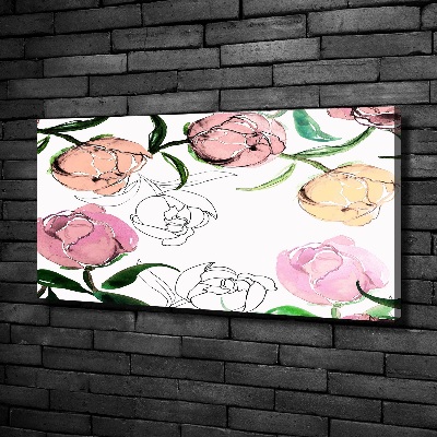 Wandbild Pfingstrosenknospen