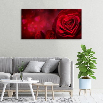 Fotobild Herz aus roter Rose