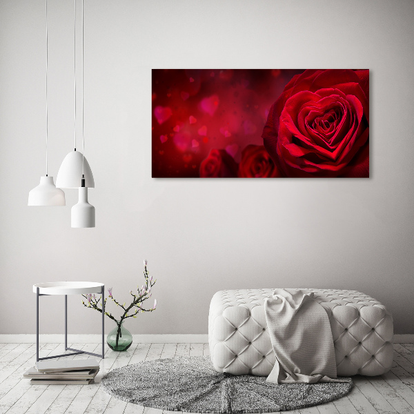 Fotobild Herz aus roter Rose
