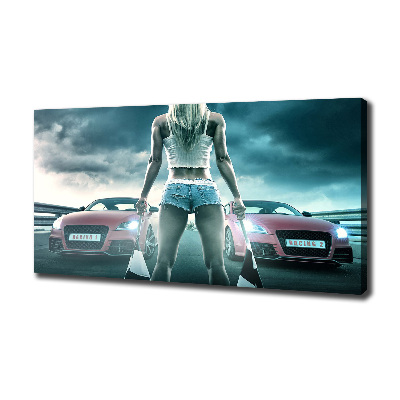 Bild auf leinwand Der Start des Rennens