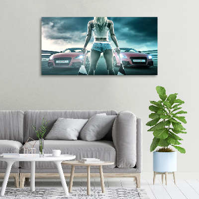 Bild auf leinwand Der Start des Rennens