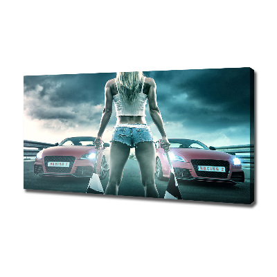 Bild auf leinwand Der Start des Rennens