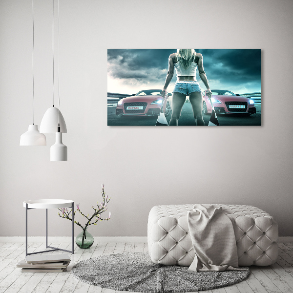 Bild auf leinwand Der Start des Rennens