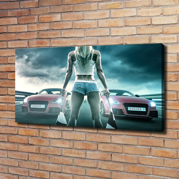 Bild auf leinwand Der Start des Rennens