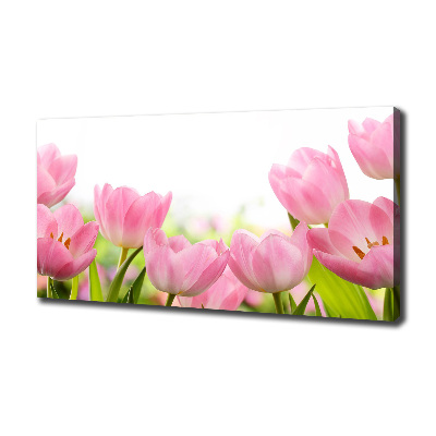 Wandbild Rosa Tulpen