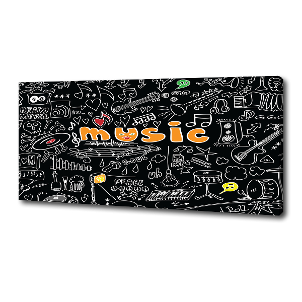 Bild auf leinwand Musikalische Symbole