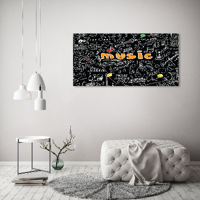 Bild auf leinwand Musikalische Symbole