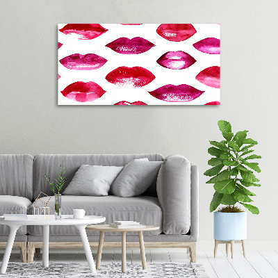 Wandbild Rote Lippen
