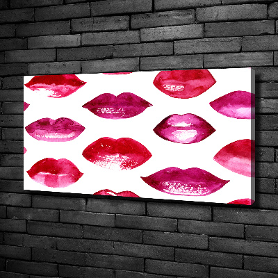 Wandbild Rote Lippen