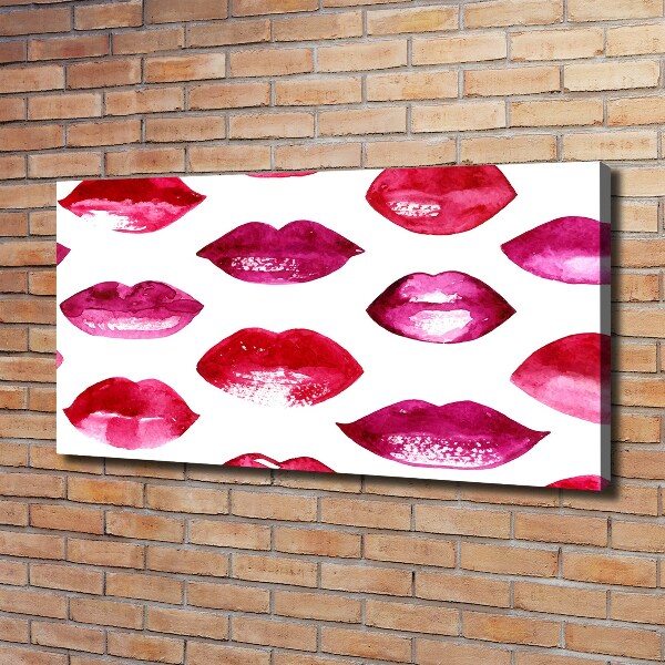 Wandbild Rote Lippen