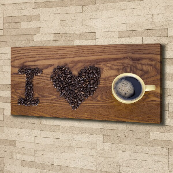 Wandbild Ich liebe Kaffee.