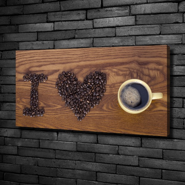 Wandbild Ich liebe Kaffee.