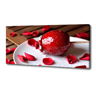 Bild auf leinwand Apfel am Stiel