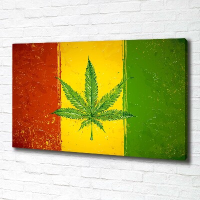 Wandbild Rasta-Flagge