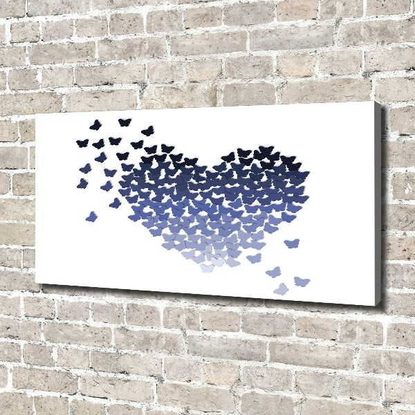 Bild auf leinwand Herz aus Schmetterlingen