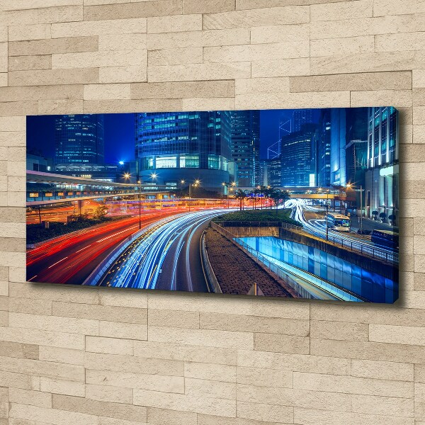 Fotobild Hongkong bei Nacht