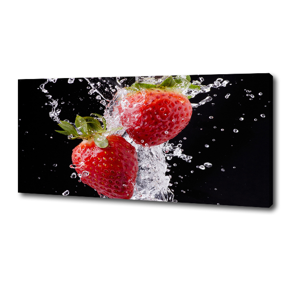 Fotobild Erdbeeren und Wasser