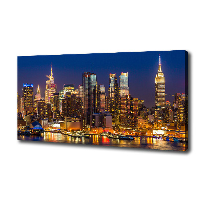 Wandbild Manhattan bei Nacht