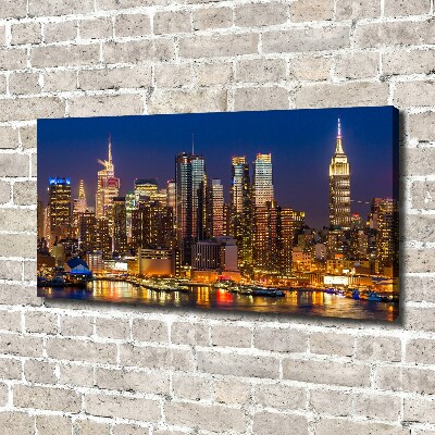 Wandbild Manhattan bei Nacht