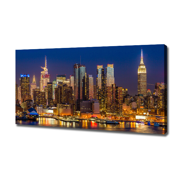 Wandbild Manhattan bei Nacht