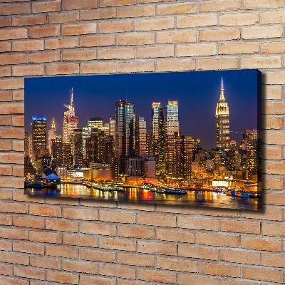 Wandbild Manhattan bei Nacht