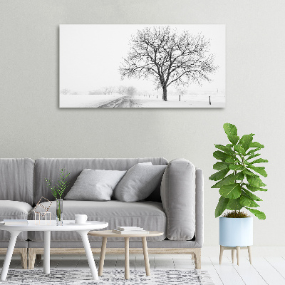 Bild auf leinwand Baum im Winter