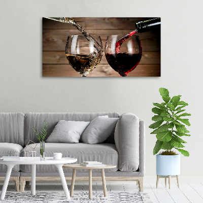 Bild auf leinwand Zwei Gläser Wein