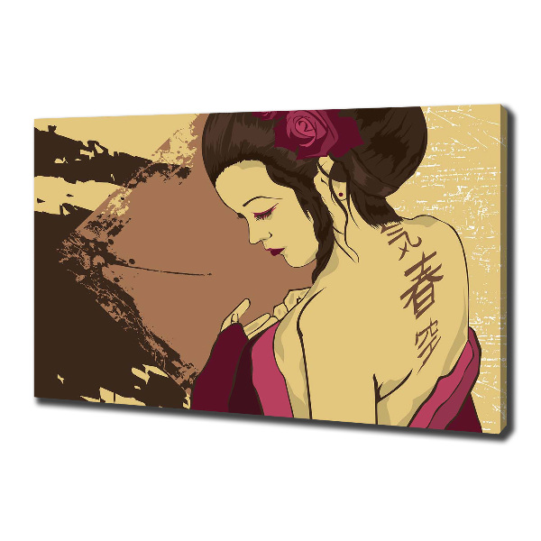 Wandbild Geisha
