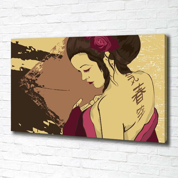 Wandbild Geisha