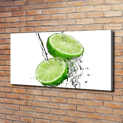 Wandbild Limetten und Wasser