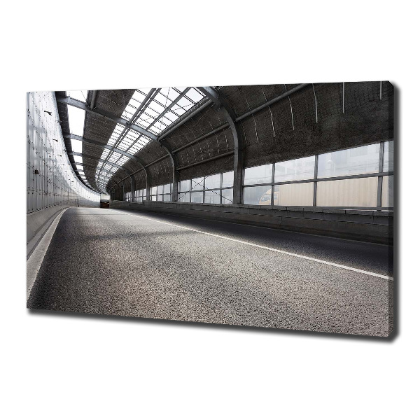 Bild auf leinwand Straße im Tunnel