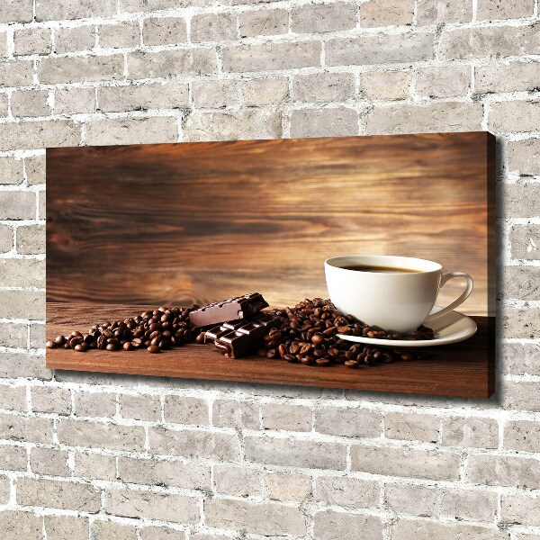 Bild auf leinwand Kaffee und Schokolade