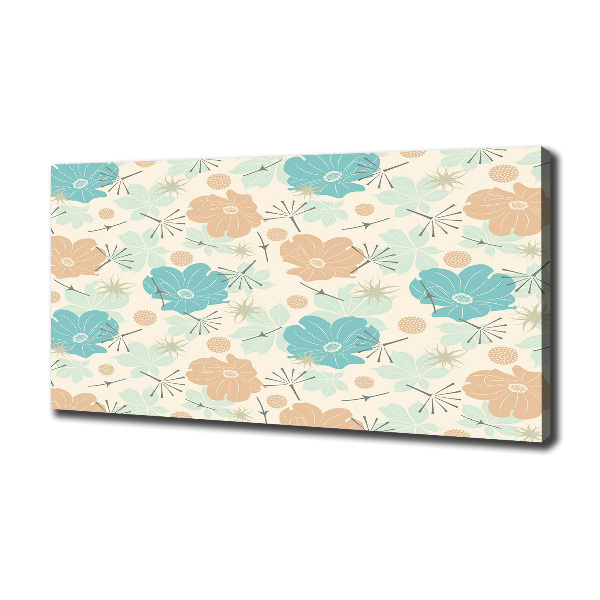 Wandbild Blumenmuster