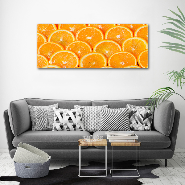 Wandbild Orangenscheiben