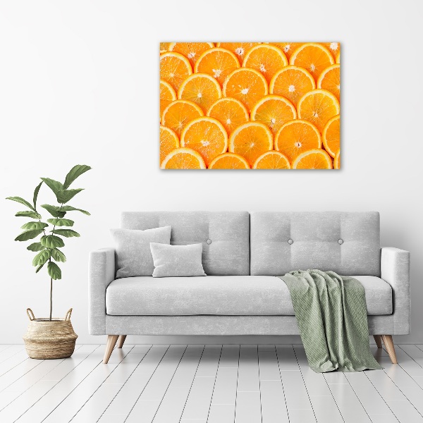Wandbild Orangenscheiben
